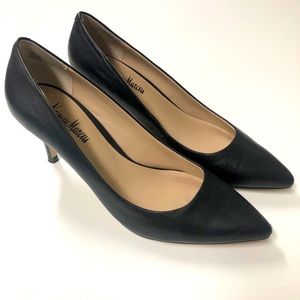 Norman Marcus Black leather pumps